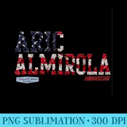 nascar - aric almirola - americana - png prints