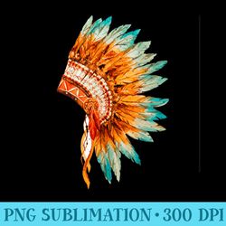 native american headdress t- - png clipart
