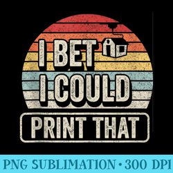 printer retro vintage 3d printing print lover - printable png graphics