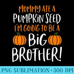 big brother fall pregnancy announcement halloween - png design assets