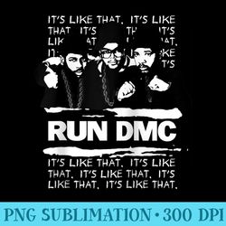 run dmc it's like that light raglan baseball - unique sublimation png download