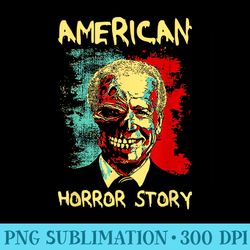 president horror american zombie story halloween biden - unique png artwork