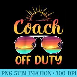 coach off duty summer sunglasses beach sunset raglan baseball - printable png graphics