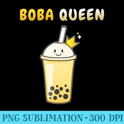 boba queen bubble milk tea cute girls - unique sublimation patterns