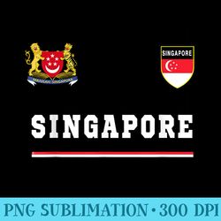 singapore sportsoccer jersey flag football - sublimation clipart png