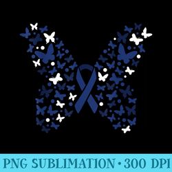 colon cancer men butterfly colorectal cancer awareness - png download icon
