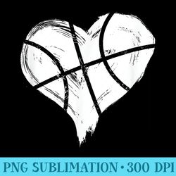 basketball heart love lover sports - download high resolution png