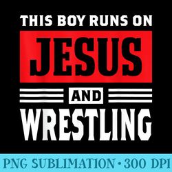 this runs on jesus and wrestling christian - png graphic resource
