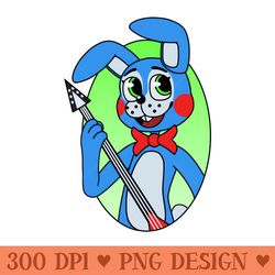 toy bonnie design 2 five nights at freddys - high resolution shirt png