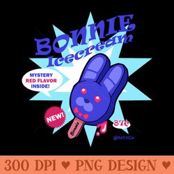 bonnie icecream - ready to print png designs