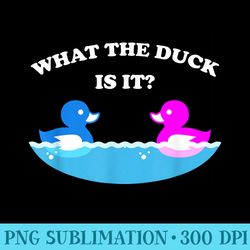 what the duck is it baby gender reveal party - png clipart download