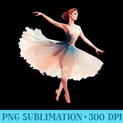 womens beautiful ballerina girl dancing ballet watercolor - png download