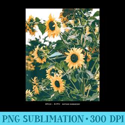 floral sunflower streetwear aesthetic fashion graphic - free transparent png download
