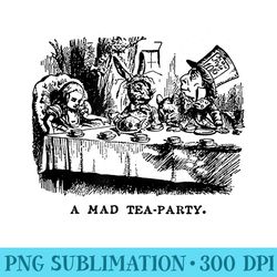 a mad hatter tea party from alice in wonderland - transparent png download