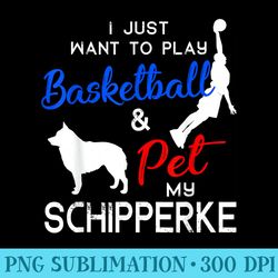 schipperke funny basketball dog owner lover xmas - casual shirt png