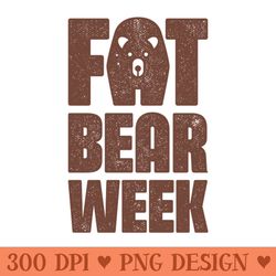 fat bear week for bears lover - png graphics download