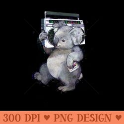 boombox koala - png templates download