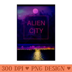 moon city poster music band png - png graphics download