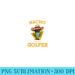 nacho average golfer funny mexican golf player cinco de mayo - unique sublimation patterns