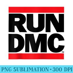 run dmc official logo light raglan baseball - high resolution png designs