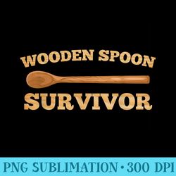 awesome wooden spoon survivor humor - png download design