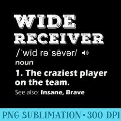 wide receiver football position funny football player - shirt print png