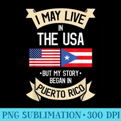 american flag puerto rican roots puerto rico t - casual shirt png