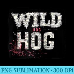 cool wild hog raglan baseball - sublimation graphics png