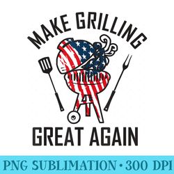 Make Grilling Great Again Trump Bbq Funny Grilling Gift - Mug Sublimation Png