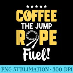 jump rope coffee drinking skipping roping jumping exercise - png download clipart