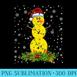 pickleball snowman xmas lighting santa pickleball christmas - png image library download