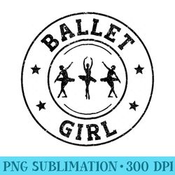 ballet retro vintage ballerina girl - sublimation printables png download