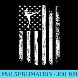 ballet dancer ballerina ballet flag ballet american flag premium - shirt clipart free png