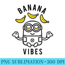 despicable me minions banana vibes meditation minion sketch - download high resolution png
