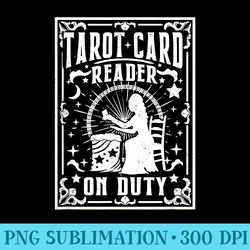 tarot card reader on duty tarot reading psychic crystal ball - png sublimation