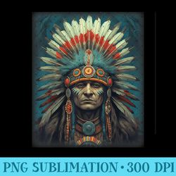 native american indian headdress traditional art - png prints