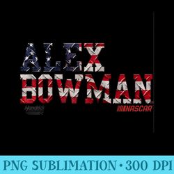 nascar - alex bowman - americana raglan baseball - printable png images
