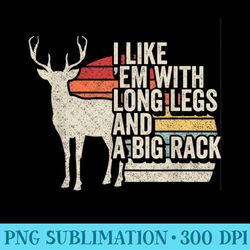 retro vintage funny deer hunting quote - png graphics