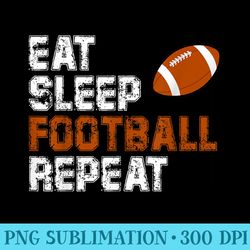 eat sleep football repeat vintage love football - shirt design png