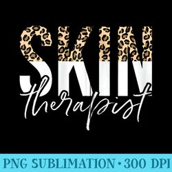 skin therapist skincare leopard skin esthetician - shirt graphics for download