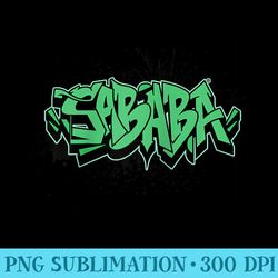 sababa cool graphic graffiti raglan baseball - high resolution png download