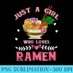 girls asian food noodles lover kawaii ramen - png graphics download