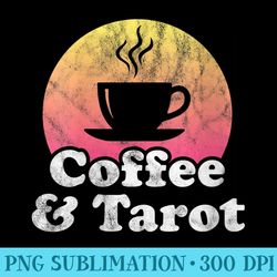 womens coffee and tarot - shirt graphic resources