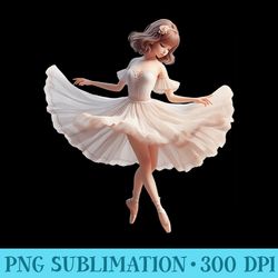 beautiful ballerina girl dancing ballet watercolor premium - download high resolution png