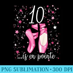 ballerina girl 10th birthday 10 years old ballet shoes - png download