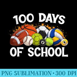100 days of school for pe teacher sport ball - png download illustration