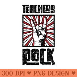 teachers rock red barn usa - exclusive png designs - download immediately