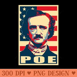 edgar allan poe politica propaganda pop art - sublimation artwork png download