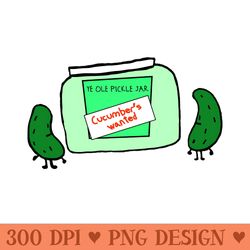 pickle jar - ready to print png designs