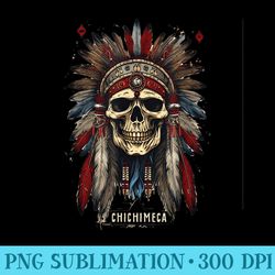 chichimeca mexican native indian skull warrior pride - unique sublimation patterns